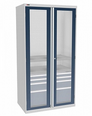 Шкаф инструментальный ДиКом ВС-055-02 с дверьми с окнами