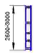 СТ-023 Рама 3000х300 цинк