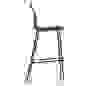 Стул барный h75 LOVKO, Базовая-RAL9005-Просто чёрный-(Domamid PA6 6G15 черный)